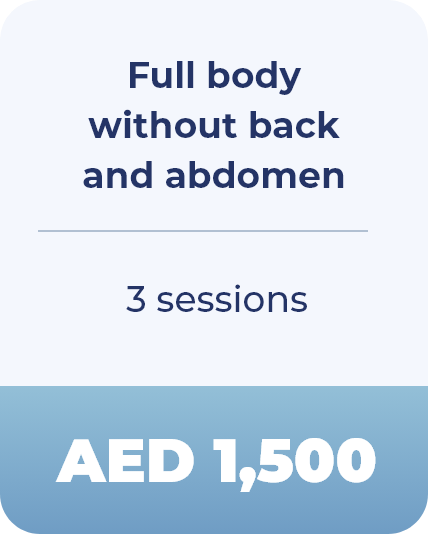 Full body without back and abdomen